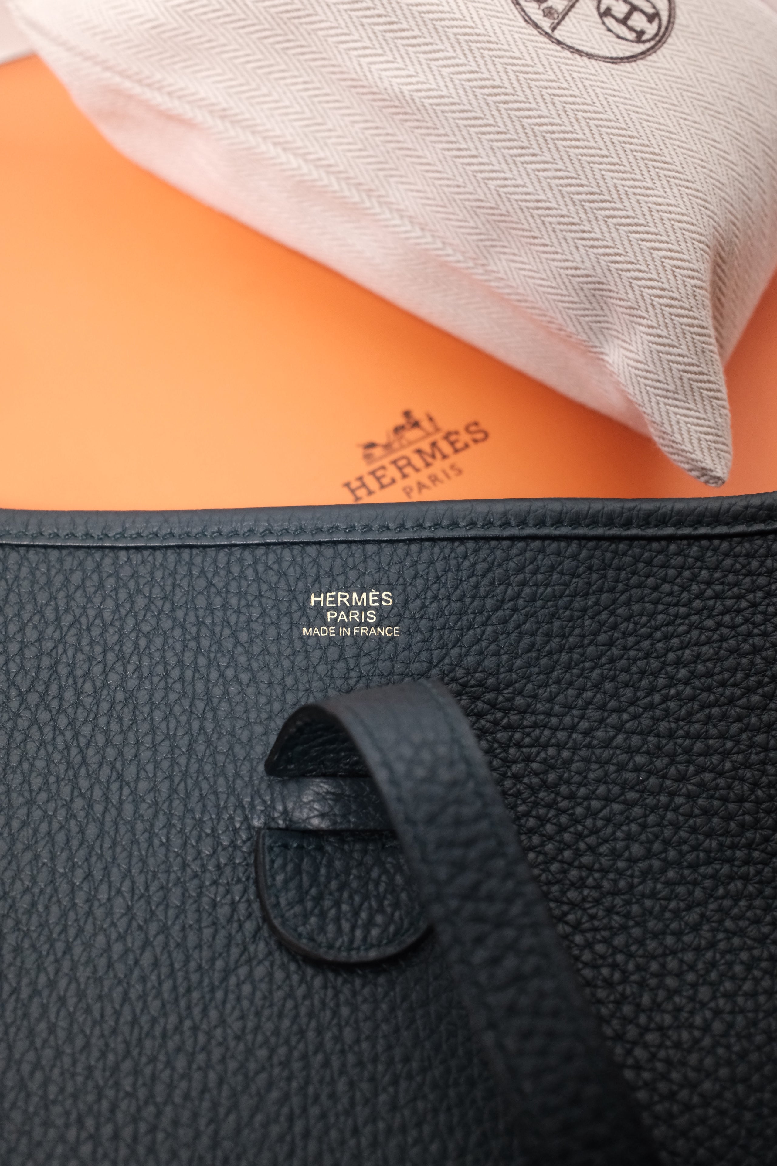 Hermès Evelyne PM - grün (ungetragen)